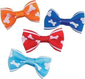 img 2 attached to 🎀 Aria Romeo Bows for Dogs: 48-Piece Canisters - Stylish Accessories for Your Furry Friend!