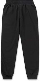 img 3 attached to 👖 DEESPACE Girls' Athletic Sweatpants with Drawstring - Sizes 3 to 12 Years - Pants & Capris