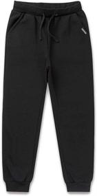 img 4 attached to 👖 DEESPACE Girls' Athletic Sweatpants with Drawstring - Sizes 3 to 12 Years - Pants & Capris