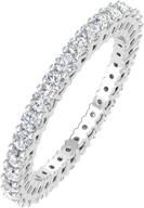 carat diamond eternity wedding white women's jewelry : wedding & engagement logo