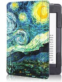 img 3 attached to ACdream Kindle Paperwhite Case 2018: Smart Leather Cover With Auto Sleep/Wake - Starry Night Design