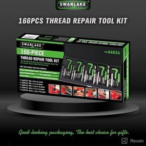 img 3 attached to 🔧 SWANLAKE 166PCS Thread Repair Tool Kit: HSS Drill Helicoil Repair Kit Metric M5 M6 M8 M10 M12 - Ultimate Thread Repair Solutions