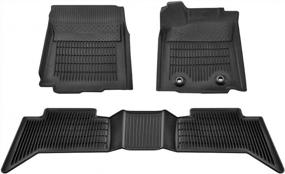 img 3 attached to 2016-2017 Tacoma Double Cab Crew Cab Floor Mats Liners - All Weather Carpet Protector By MotorFansClub