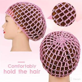 img 3 attached to 🧶 Crochet Hairnet Ornament: Versatile Sleeping and Bathing Accessories