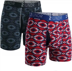 img 1 attached to Experience Ultimate Comfort With 2UNDR Men'S 2 Pack Swing Shift 6" Boxer Briefs