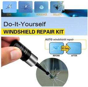 img 2 attached to 🚗 2PCS Auto Glass Nano Repair Fluid for Car Windshield, Resin Crack Repair Kit, Glass Corrector Set for Cracked Glass Repairing