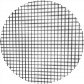 img 1 attached to Prevent Soil Loss With LE TAUCI 100 Pack 2 Inch Flower Pot Hole Mesh Pad - Bonsai Pot Bottom Grid Mat Mesh For Plant Pot Drainage Hole Screens.