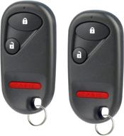 🔑 key fob for honda cr-v 2002-2004 / civic si 2002-2005 / element 2005-2011 keyless entry remote (oucg8d-344h-a), set of 2 логотип