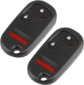 img 2 attached to 🔑 Key Fob for Honda CR-V 2002-2004 / Civic Si 2002-2005 / Element 2005-2011 Keyless Entry Remote (OUCG8D-344H-A), Set of 2