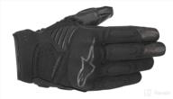 🧤 alpinestars men's faster street riding glove - black (small) logo