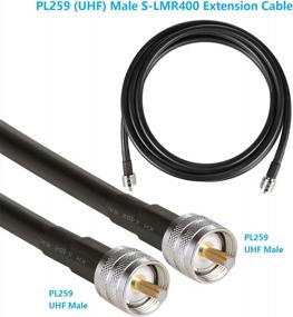 img 2 attached to GEMEK 75 Ft PL259 (UHF) Male To Male Low-Loss Coax Extension Cable (50 Ohm), PL-259 M/M Jumper For CB Radio, Antenna Analyzer, WiFi, SWR Meter, Ham Radio, Short Wave Radio - HF, VHF, UHF