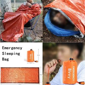 img 1 attached to Be Prepared For Anything With DZRZVD Life Tent Emergency Survival Shelter – 4-In-1 Kit For 2 People: Tent, Blanket, Sleeping Bag, Raincoat