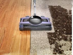 img 2 attached to 🦈 Shark Ultra-Light Cordless 13-Inch Rechargeable Floor & Carpet Sweeper with BackSaver Handle, Motorized Brushroll, and Two-Speed Brush Roll (V2950), in Lavender