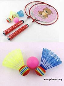 img 1 attached to Ultimate Fun For Kids: Durable Badminton Racket Set With Table Tennis - Perfect For Indoor And Outdoor Sports
