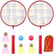 ultimate fun for kids: durable badminton racket set with table tennis - perfect for indoor and outdoor sports logo