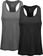 workout tank tops for women, quick dry sleeveless shirts yoga tops athletic t-shirts mesh racerback for sport gym running logo