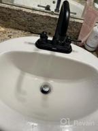 img 1 attached to Matte Black Centerset 2-Handle Bathroom Sink Faucet For RVs - 3-Hole Design, 4 Inches Spacing review by Eric Montgomery