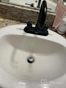 img 5 attached to Matte Black Centerset 2-Handle Bathroom Sink Faucet For RVs - 3-Hole Design, 4 Inches Spacing