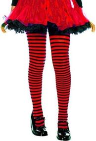 img 2 attached to MUSIC Girls Stripe Tights Black Girls' Clothing ~ Socks & Tights