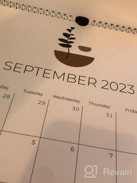 img 1 attached to Stay Organized In Style With Our 2023-2024 Abstract Design Wall Calendar: Ideal Office Supplies For Women With Boho Décor And Easy Monthly Planning review by Jason Sisawang