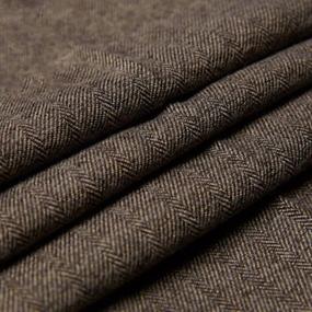 img 1 attached to Classic Vintage Tweed Herringbone Wool Blend Tailored Men'S Suit In Solid Charcoal, 3-Piece Set