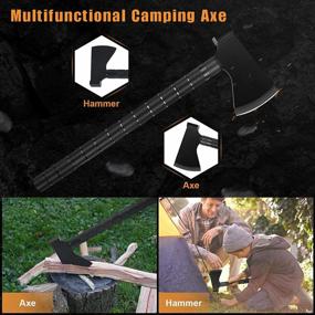img 2 attached to Iunio Survival Shovel Axe Kit: All-In-One Off-Roading Multitool For Outdoor, Car Emergency & Camping Adventures!