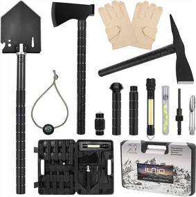 img 4 attached to Iunio Survival Shovel Axe Kit: All-In-One Off-Roading Multitool For Outdoor, Car Emergency & Camping Adventures!