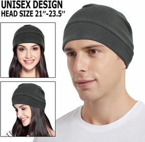 img 2 attached to 🧢 Unisex Headshion Skull Caps: Multi-Pack Headwear for Biking, Helmets, and Sleep - Be stylish and protected!