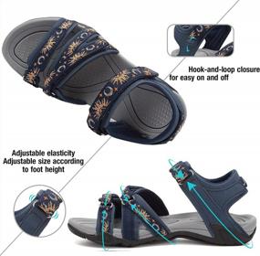 img 2 attached to Women'S Sport Sandals: Lightweight Hiking & Water Shoes For Outdoor Adventures
