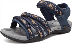 img 4 attached to Women'S Sport Sandals: Lightweight Hiking & Water Shoes For Outdoor Adventures