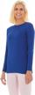 women's thermal underwear shirt - bodtek premium fleece lined long sleeve baselayer top logo