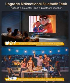 img 1 attached to Experience Crisp & Clear Images With 5G WiFi 1080P Projector – BIGASUO 420 ANSI – Bluetooth & 4K Supported – Perfect For Home Theater & Outdoor Events