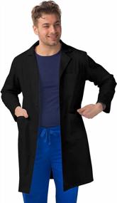 img 4 attached to Stay Professional And Comfortable With SIVVAN'S Unisex 39" Lab Coat Scrubs