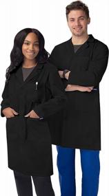 img 1 attached to Stay Professional And Comfortable With SIVVAN'S Unisex 39" Lab Coat Scrubs