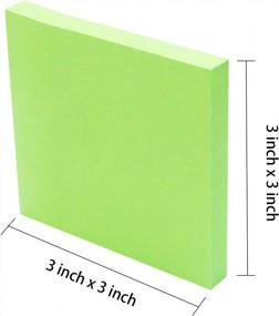 img 1 attached to 3X3 Self-Stick Sticky Notes, 36 Pads, 100 Sheets/Pad Assorted Colors, Easy To Post For Study & Daily Life