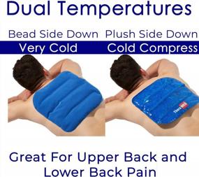 img 3 attached to Reusable TheraMed Gel Ice Pack For Back Pain Relief - Dual Sided Hot Cold Pad - 11.5" X 12" - Ideal For Injuries