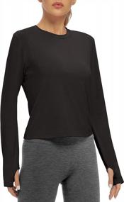 img 1 attached to Women'S Lightweight Yoga And Workout Shirt With Thumb Hole And Open Back Design By Bestisun