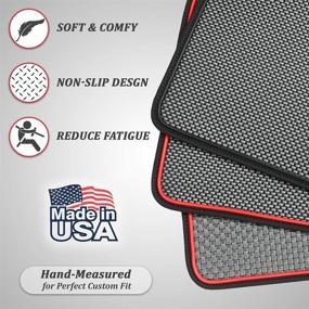 img 3 attached to 🔝 Premium USA-Made Autailors Tesla Model 3 Floor Mats 2022 - Standard Range Plus All-Weather Protection, Waterproof & Lightweight - 3pcs in Normal Size