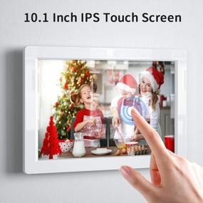 img 3 attached to Arafuna 10.1" WiFi Digital Picture Frame - 16GB Storage, IPS Touch Screen & Auto-Rotate