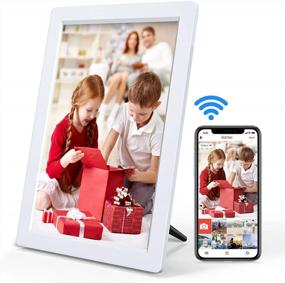 img 4 attached to Arafuna 10.1" WiFi Digital Picture Frame - 16GB Storage, IPS Touch Screen & Auto-Rotate