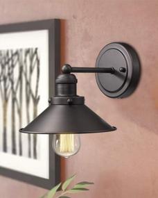 img 2 attached to Vintage Industrial Chic: Zeyu 1-Light Vanity Wall Sconce With Oil Rubbed Bronze Finish