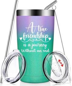 img 4 attached to Best Friend Friendship Gifts Women Kitchen & Dining ~ Wine Accessories