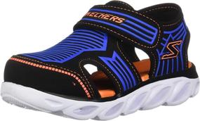 img 4 attached to Skechers Hypno Splash ZOTEX Sandal Charcoal Toddler Boys Shoes