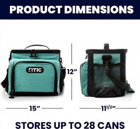 img 2 attached to Insulated Soft Cooler Bag For Lunch, Beach, Travel, Camping - RTIC Day Cooler Bag For Men And Women