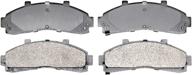 🔵 acdelco silver front disc brake pad set 14d652m - semi-metallic, with wear sensor - 7.1 x 5.9 x 2.2 inches логотип