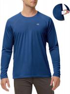 ewedoos upf 50+ fishing shirts for men long sleeve tee shirts rash guard for men uv protection swim sun shirts for men logo