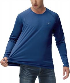 img 2 attached to Ewedoos UPF 50+ рыбацкие рубашки для мужчин футболки с длинным рукавом рашгард для мужчин УФ-защита плавание солнцезащитные рубашки для мужчин