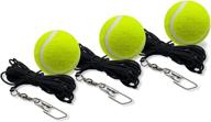 инструмент для самостоятельного обучения теннису с теннисными мячами taktzeit, струной и запасными мячами для тренировок по теннису на плинтусе с отскоком логотип