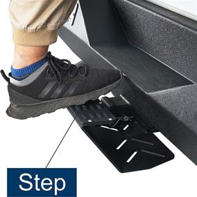 img 2 attached to Hooke Road Universal Hitch Step Skid Plate Backbone: Perfect Fit for Jeep Wrangler, Gladiator, Tacoma, Tundra, Bronco, F150, RAM, 4runner & More with 2in Hitch Receiver!