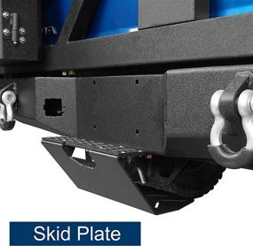 img 1 attached to Hooke Road Universal Hitch Step Skid Plate Backbone: Perfect Fit for Jeep Wrangler, Gladiator, Tacoma, Tundra, Bronco, F150, RAM, 4runner & More with 2in Hitch Receiver!